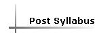 Post Syllabus