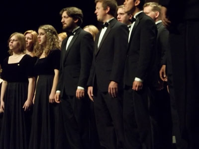 Chorale performing at Espace Malraux in Tours, France