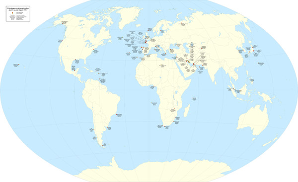 Oil spills world map