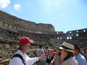 Student group at the Colosseum 