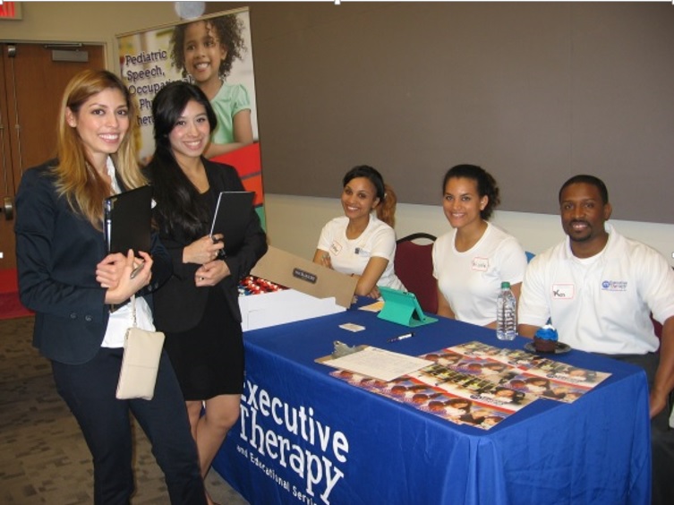 Prospective students and employers at the 2014 COMD job fair