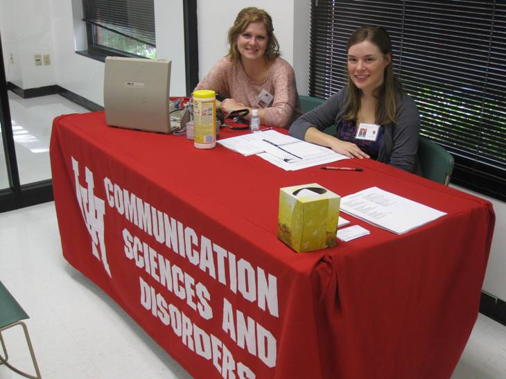 Graduate clinicians conducting screenings
