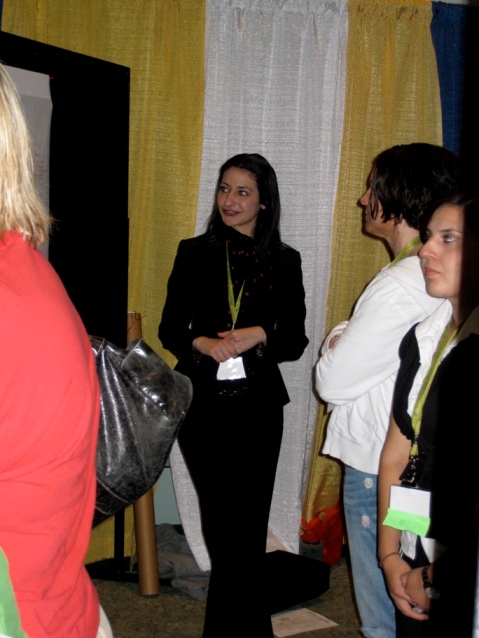 Nancy Naguib presenting her study