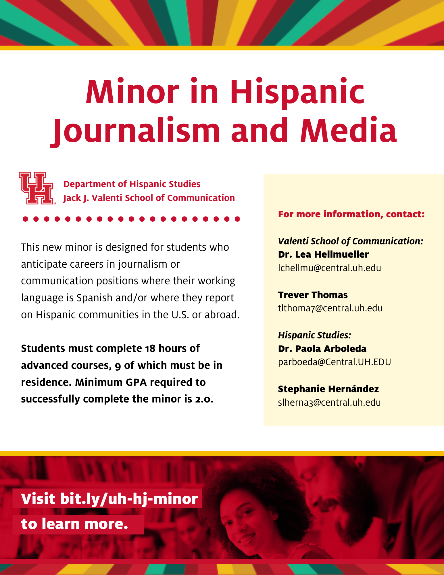 Hispanic Journalism Minor Flyer