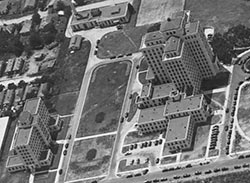 Aerial shot of new Jefferson Davis Hospital