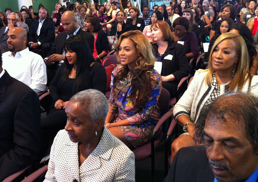 Beyonce in the audience