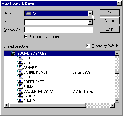 Map Network Drive