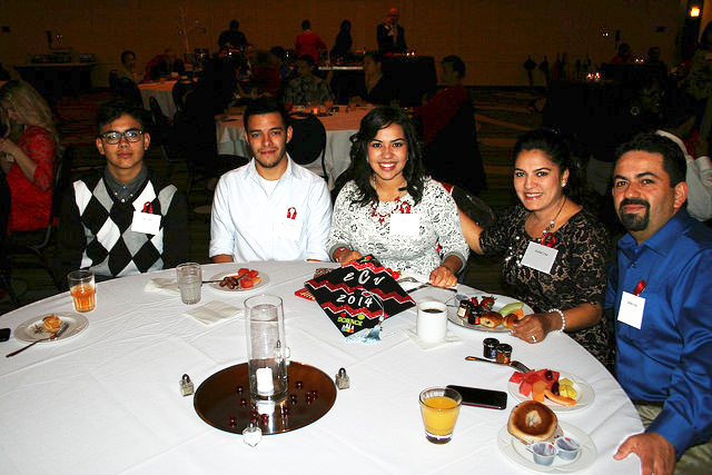 Students and Families at the Fall 2014 Graduation Reception