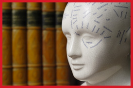 Phrenology Bust & Books