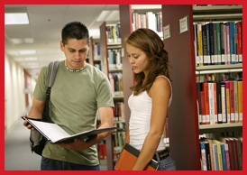 Students in Library