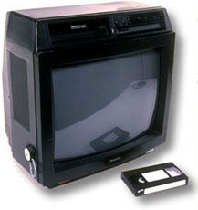 television/vcr combination