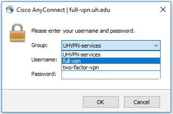 oucs vpn group password
