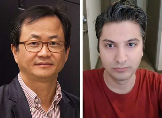 Photo of researchers Yunsoo Choi and Masoud Ghahremanloo
