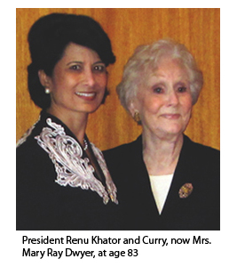President Khator with Curry