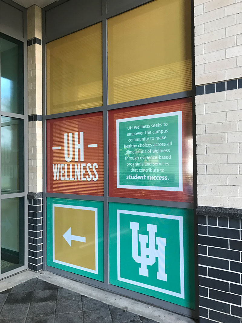 UH Wellness windows