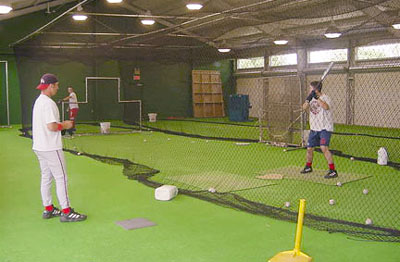 photo of the Athletics Batting Cage