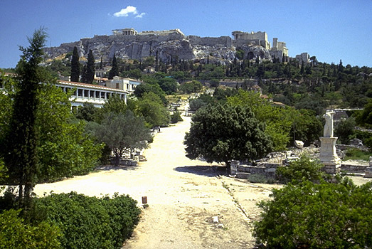 The Agora 
with Stoa in Athens