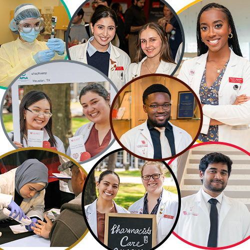 UHCOP Pharm.D. students in a variety of settings