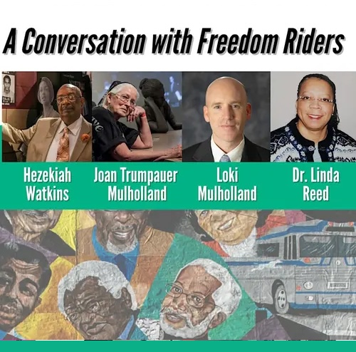 event poster with freedom riders