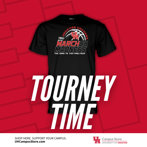 A t-shirt depicting a March Madness 2026 graphic.