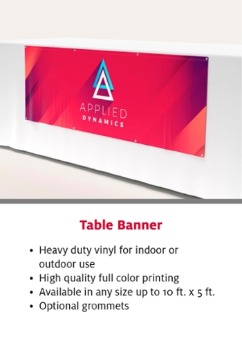 Table banner