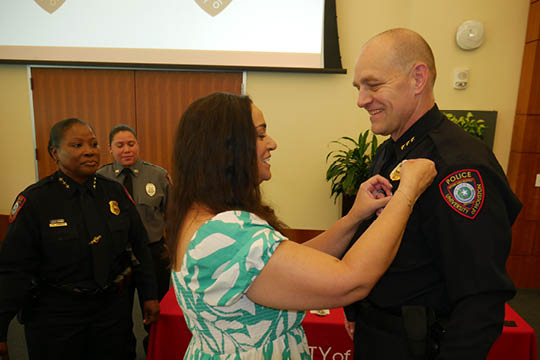 UHPD Badge Pinning