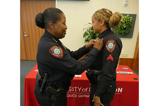 UHPD Badge Pinning