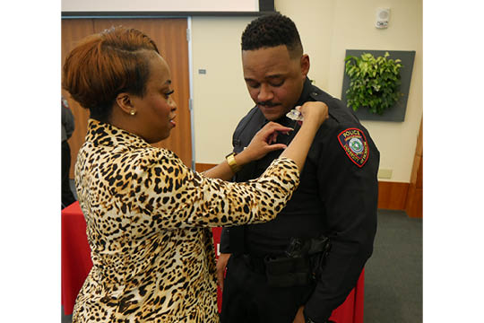 UHPD Badge Pinning