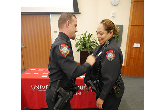 UHPD Badge Pinning