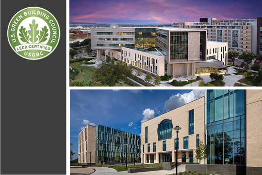 UH Law Center, College of Medicine, received LEED Certification