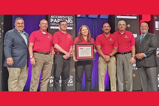 Parking Team Recognized at Conference for APO Designation