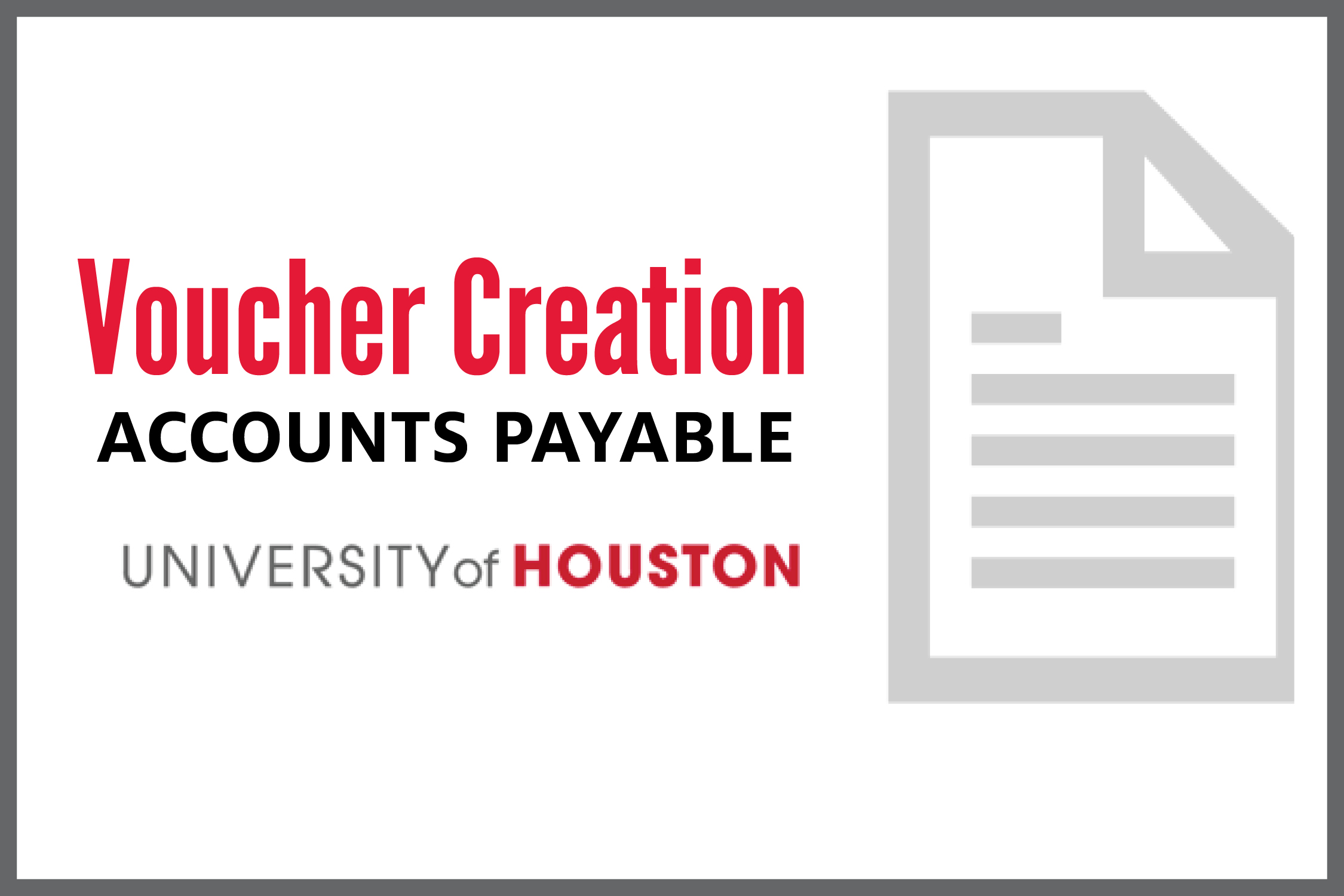 Voucher Creation Tips Training