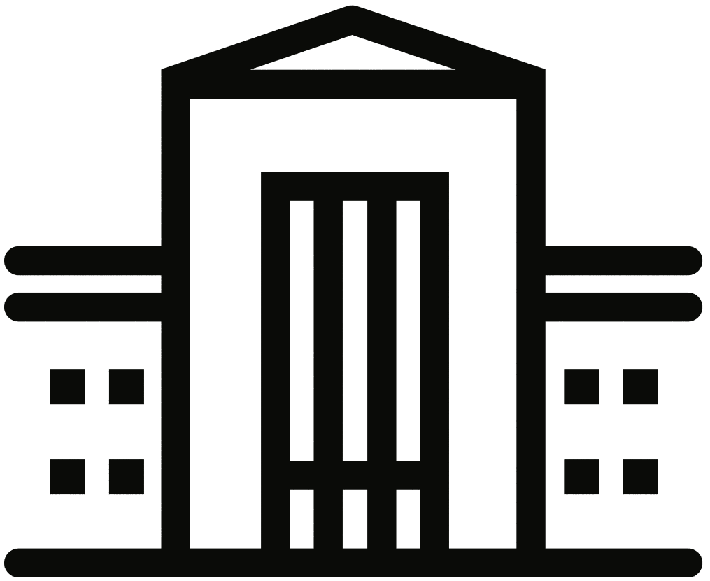 Icon line illustration of the E Cullen Building