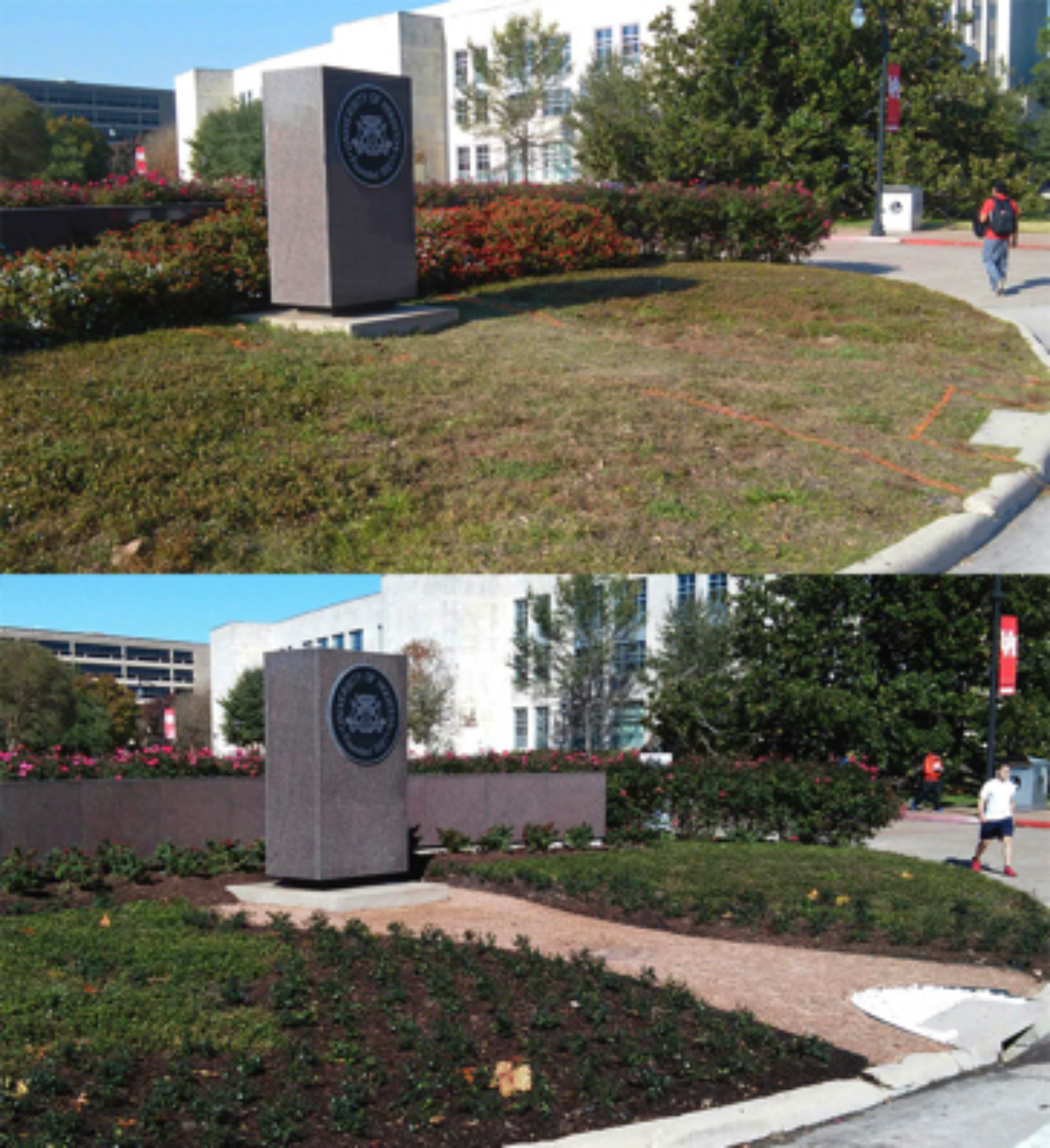 Entrance 1 monument grounds renovation complete