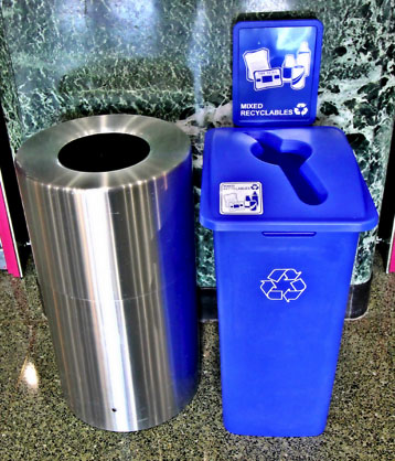 Grant Provides Cullen Performance Hall with Recycling Bins