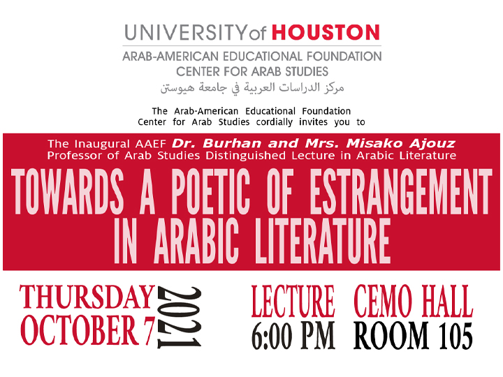 Towards A Poetic of Estrangement In Arabic Literature