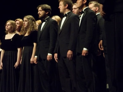 Chorale performing at Espace Malraux in Tours, France