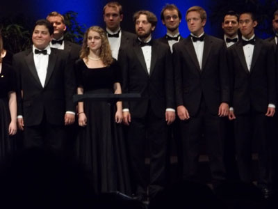 On stage at the Grand Theatre