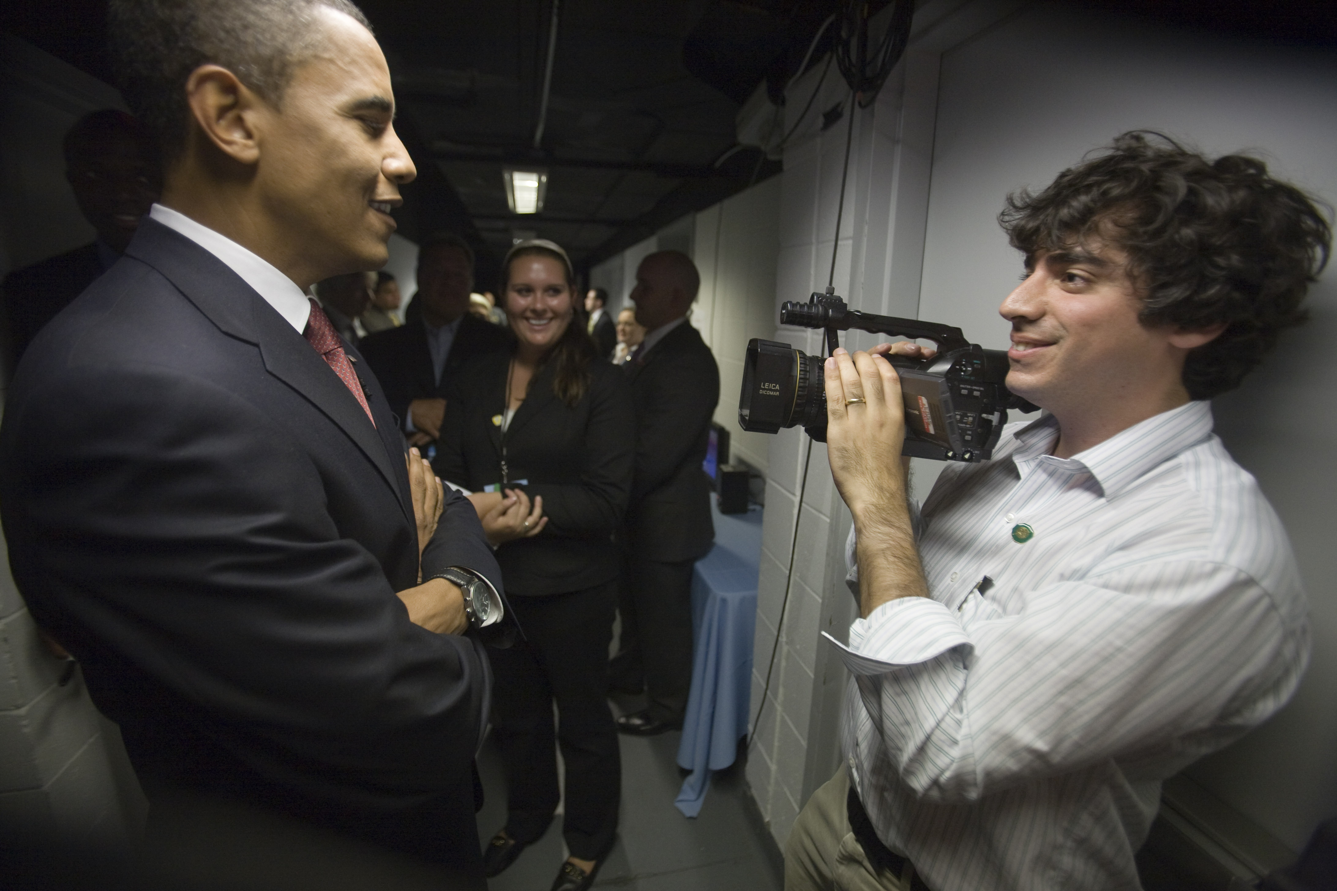 Arun Chaudhary videotapes President Obama