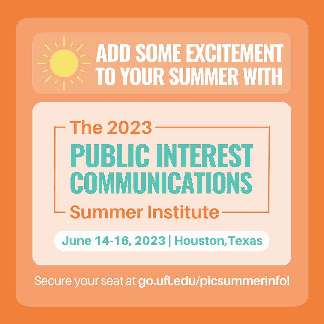 PIC Summer Institute PIC Summer Institute