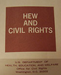Picture of HEW brochure for Civil Rights
