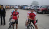 Vicky and Vanessa wait for the fog to burn off