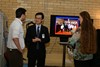 Dr. Liu at the CNBR open house