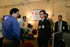  Graduate Student Amir Pourmoghaddam and Dr. Liu at the CNBR open house