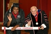  Go Coogs! Dr. Bloom with a student at Commencement 2009