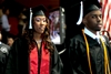 Students filing into the Hofheinz Pavilion 