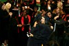A congratulatory hug at Commencement 2009 