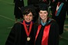 Dr. Olvera with graduate student Ms. Laura Hinkson at Commencement 2009 