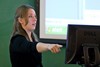 Whitney Breslin gestures during her presentation on GSRD 09