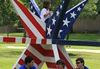 Taking a break - Great Strides - Cystic Fibrosis Walk 2009